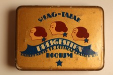 Dreigestirn Shag-Tabak, Dettmar Cramer Bochum, Blechdose tin für Feinschnitt