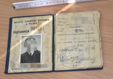 alter polnischer Mitgliedsausweis der Gewerkschaft 1950 - 1957