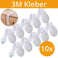 10x Kindersicherung Schubladensicherung Schrankschloss Schranksicherung Baby
