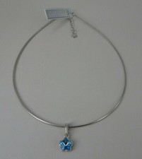 Anton Hübner geschmeidiger Halsreif Aquamarin Swarovski Elements (61801)