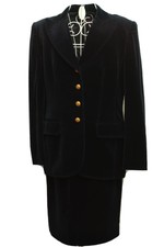 RENA LANGE Jeans Kostüm Damen, dunkelblau samt