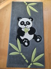 Kinderteppich Teppich, Panda, dunkelgrau 150 x 80 cm, TOP erhalten
