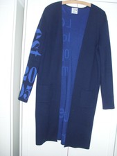 EMILY VAN DEN BERGH lange Strickjacke-Mantel Größe S ca. 36-38 -Rückenschrift-