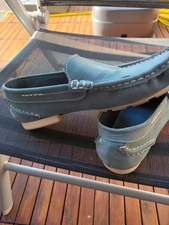 Schuhe Leder  jeansblau gute nähte laura loretti loafer slipper 40 sehr weich  