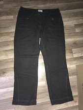 120. Deerberg natural wear Leinen Hose bequem geschnitten braun Gr. 46