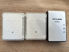 2x DEVOLO dLAN 200 AVduo PLUS ein TP LINK AV200 Mini Powerline Adapter TL-PA211