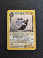 Pokemon Karte Holo 1. Edition Dunkles Magneton Rocket 11/82 Vintage used
