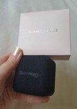 2er Set N°1 beige + Samt schwarz Ring-/Armbandschmuckschatulle groß Diamonique