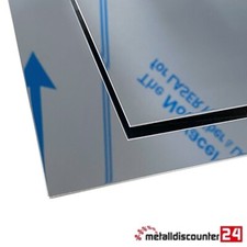 Blechstreifen Edelstahl mit Spiegel Effekt 0,8mm Zuschnitt Abdeckblech bis 2m