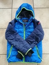Trollkids Winterjacke, Ski- /Snowboardjacke "Hafjell", Gr. 140 /BLau / Grün