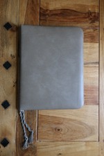 Dokumentenmappe, Schreibmappe, Dunkel Beige, Leder