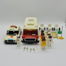 Playmobil 1980 vintage Krankenwagen Set Arzt viel Zubehör