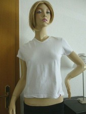 Damen T-Shirt Gr.L "EDC by ESPRIT" weiß Kurzarm Stretch Bauchfrei