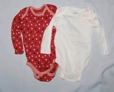 Lupilu Pure collection Baby Langarm Body Set Gr. 62/68 NEU Rot + weiß Bio-BW