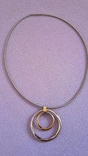 Boccia Damen-Collier-Halskette aus Titanium mit Ring