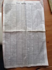 Original 1952 The Times Zeitung 7. Februar Ankündigung des Todes von König George VI