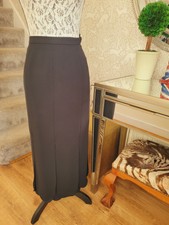 Frank Usher schwarz Abendrock Autowaschsaum Gr. UK14