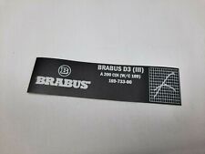 originaler (!) BRABUS Aufkleber Mercedes A200CDI W169 D3-Tuning