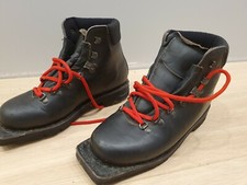 LUNDHAGS Backcountry Leather Ski Boots Nordic Norm 75mm 3pins ~ EU40, 26.0 cm