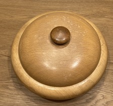 Holzschale mit Deckel, 60er-Jahre