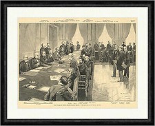 Eine Sitzung der Arbeitsschutzkonferenz in Berlin Thiel Tisch  Faksimile_E 15483