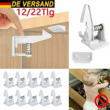 12/22x Baby Kindersicherung Schubladensicherung Schrankschloss Schranksicherung