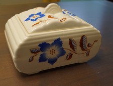 Keksdose Gebäckdose Deckeldose Annaburg Spritzdekor Art Deco