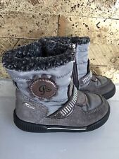 Baby Mädchen Winterstiefel Gr. 21 Primigi Grau Silber Wasserdicht Gore-Tex Boots