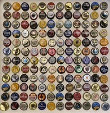 144 Restposten gemischte Bierflasche Tops Krone Kappen belgisch deutsch britisch (a)