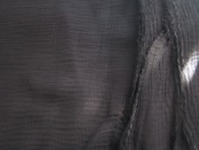 Stoff -Baumwolle / Mousselin- Schwarz  3,60 x 1,50