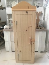 Wandschrank shabby streichen bemalen natur Holz Landhaus Shabby Wandregal Bad