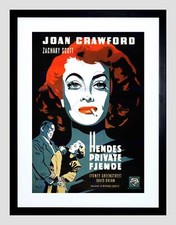 AD MOVIE FILM FLAMINGO ROAD DANISH RELEASE JOAN CRAWFORD FRAMED PRINT B12X6376