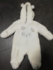 Mädchen Baby Kuschel Strampler Anzug Gr. 56 