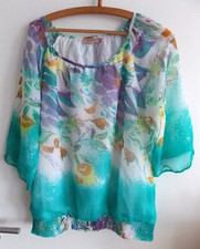 Schöne mehrfarbige Bluse Gr. 44