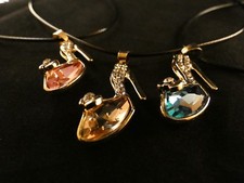 High Heel Anhänger 24 Karat Vergoldet Schuh Strass Gold Damen Pumps Edel