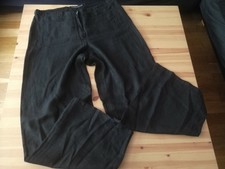 Backstage 100%Leinen Hose Lagenlook Schwarz Gr.5 wie 46/48