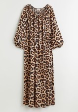 H&M Maxi Kleid Midi Gr S Neu Bindegürtel Leo zara