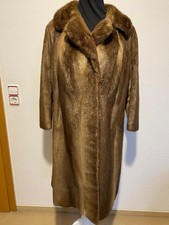 Eleganter Damenpelzmantel -  echt Pelz - Pelzart nicht bekannt -  Nerz? 