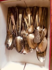 6,6 kg Silberbesteck Silberschrott Konvolut versilbert Auflage 