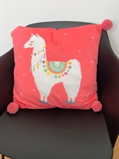 Alpaka Kissen mit Füllung - pink - kuschelig weich