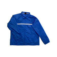Nike leichte Jacke Windbreaker Damen Gr. M blau Polyester retro vintage
