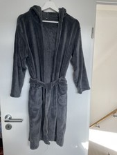 Bademantel Jungen Gr. 164 Grau warm u. weich von Bettenfee