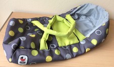 Chic 2000 * Puppentragetasche * Grau / Grün mit Punkten