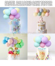 Konfetti BALLOON Kuchen Topper Girlande Geburtstag Party Dekoration Pastell Regenbogen