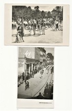 2 Fotokarten Gablonz a.d. Neiße Jablonec nad Nisou 1928 Umzug Radfahr -Verein