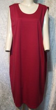 NABER DAMENMODEN  DUNKELROT STRETCH TUNIKA SHIRTKLEID Gr. 50 52