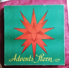 DDR rot Annaberger Papier Advents Stern Weihnachts Dekoration Retro Vintage alt
