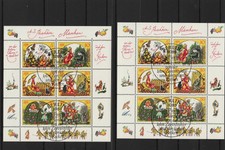 Michel-Nr. 2914/19 im Kleinbogen oben nicht durchgezähnt