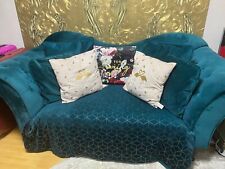 Chesterfield Sofa gebraucht - neuwertig -  petrol/grün