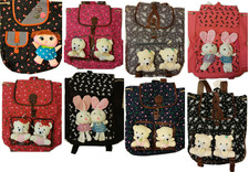 NEU Mode Mädchen Schulter Schule Reisetasche Rucksack Rucksack 3d Teddy Xmas Geschenk